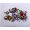 Image 1 : MURANO GLASS AND SILVER CHARM BRACELET