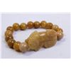 Image 1 : CARVED JADE FOO DOG BRACELET