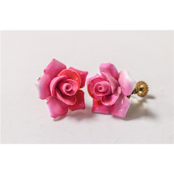 VINTAGE ROSE EARRINGS