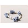 Image 1 : BLUE FLORAL BEADED BRACELET
