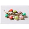 Image 1 : MULTI COLORED LEAF BROOCH