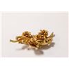 Image 1 : GOLD TONE ROSE BROOCH