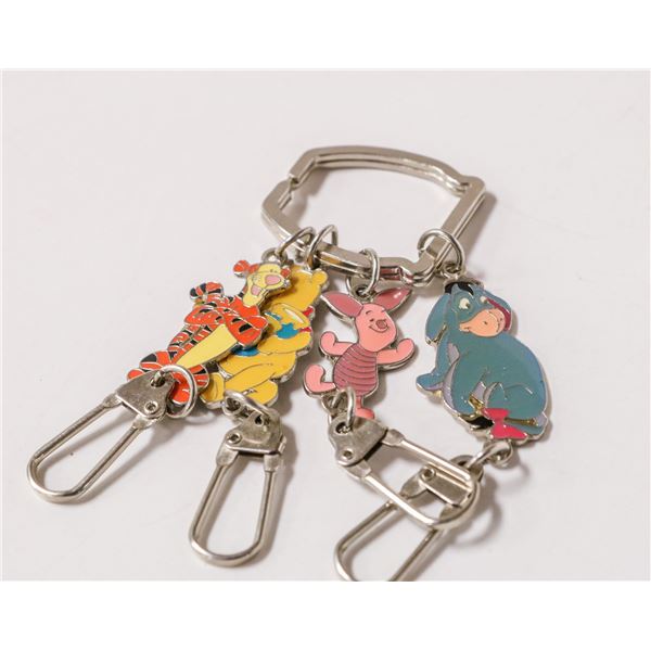 DISNEY CHARACTER KEY RING SET