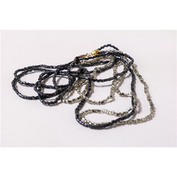 15.5" BEADED 5 STRAND NECKLACE