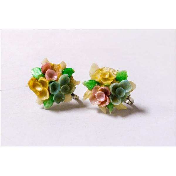 VINTAGE FLORAL EARRINGS