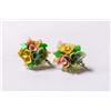 Image 1 : VINTAGE FLORAL EARRINGS