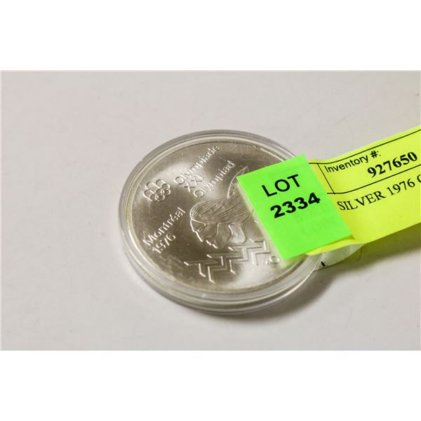 SOLID SILVER 1976 CANADIAN $10 COIN