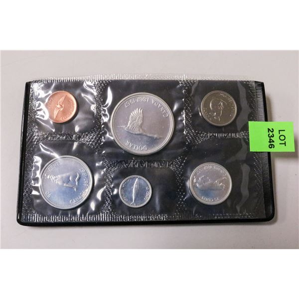 1967 SILVER CANADIAN PROOF COIN SET WITH DOLLAR