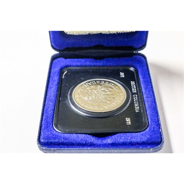 1971 CANADIAN BC CENTENNIAL DOLLAR PROOF COIN