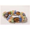 Image 1 : MULTI COLOURED GLASS BEADED BRACELET