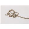 Image 1 : 16" 925 SILVER CHAIN WITH ELONGATED SILVER HEART