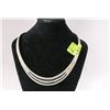 Image 1 : 925 SILVER V SHAPED COLLAR NECKLACE