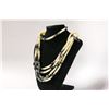 Image 1 : ORNATE CRYSTAL AND BEADED MULTI STRAND NECKLACE