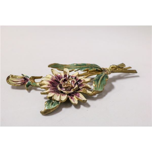 4.5" TALL FLOWER BROOCH