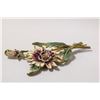 Image 1 : 4.5" TALL FLOWER BROOCH