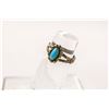 Image 1 : 925 SILVER AND TURQUOISE RING SIZE 6.5