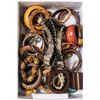 Image 1 : BOX OF ASSORTED WOODEN BRACELETS