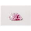 Image 1 : 1.5X1.5" BLOWN GLASS HEART PENDANT