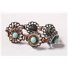 Image 1 : COPPER TONE FILIGREE COSTUME BRACELET