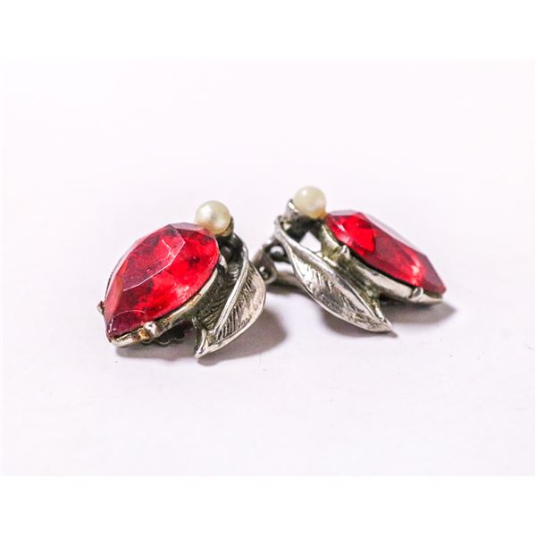 VINTAGE COSTUME JEWELLERY EARRINGS
