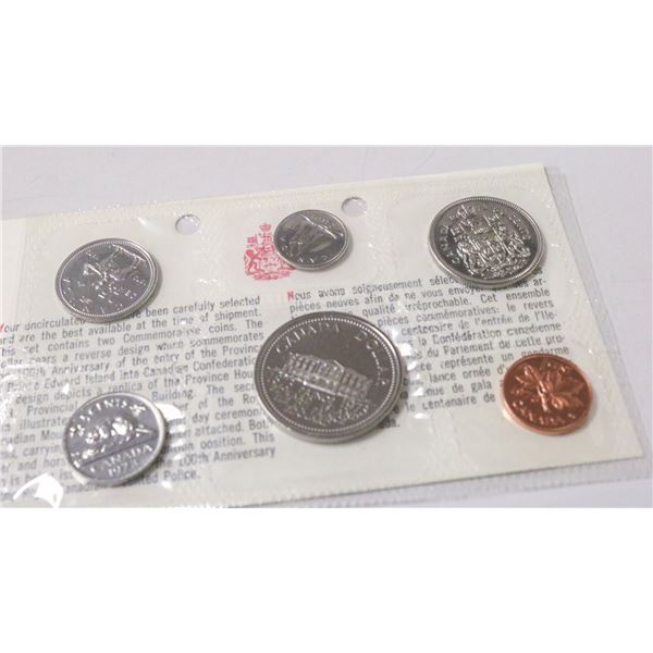 1973 PEI CENTENNIAL CANADIAN PROOF COIN SET WITH