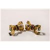 Image 1 : VINTAGE GOLD TONE BOW EARRINGS