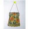 Image 1 : VINTAGE FLORAL MESH COCKTAIL PURSE