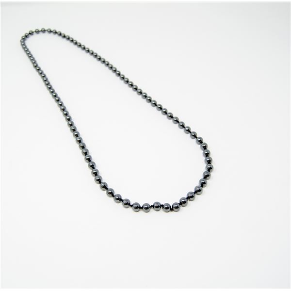 HEMATITE BEADED NECKLACE