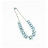 Image 1 : BLUE FLORAL COSTUME NECKLACE
