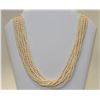 Image 1 : 7 STRAND FAUX PEARL NECKLACE