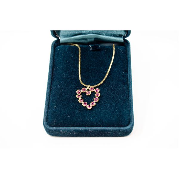 GOLD PLATED 17" SERPINTINE CHAIN WITH AMETHYST