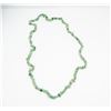 Image 1 : GREEN JADE BEADED NECKLACE