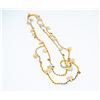 Image 1 : 50" BEADED NECKLACE WITH FLORAL DETAIL