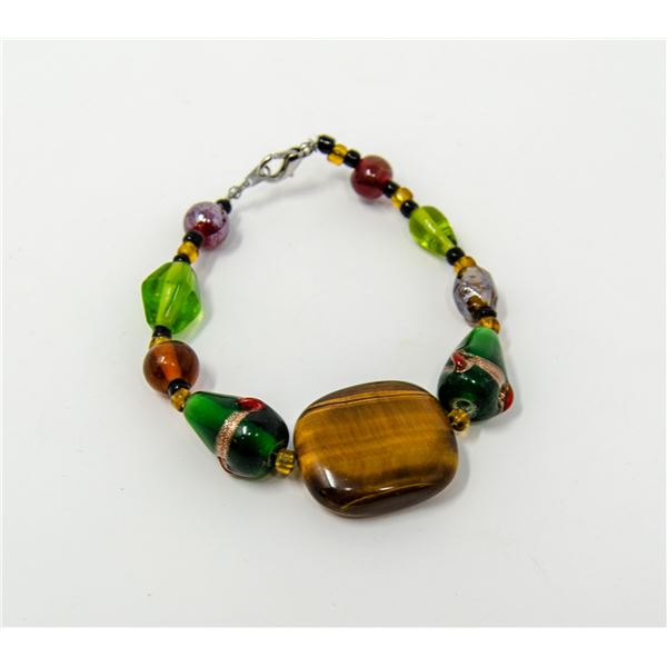 MURANO GLASS BEADED BRACELET