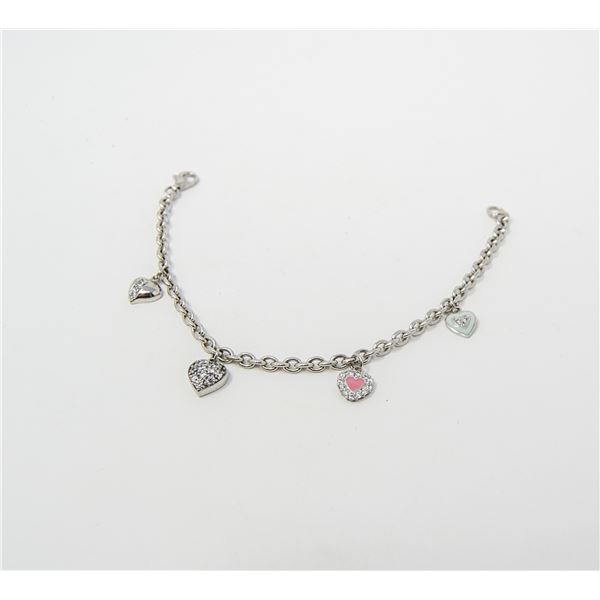 7.5" 925 SILVER CHARM BRACELET