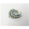 Image 1 : SHERMAN BLUE IRIDESCENT STONE BROOCH