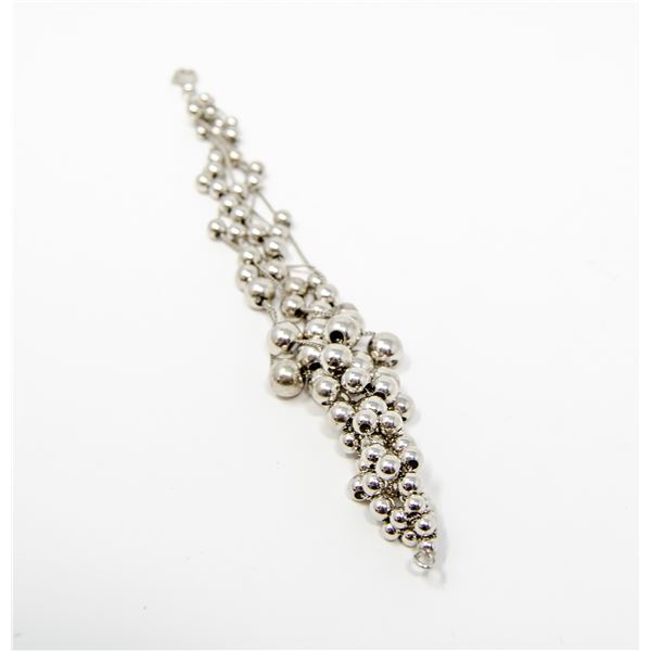 7.5" 925 SILVER MULTI STRAND BEADED BRACELET