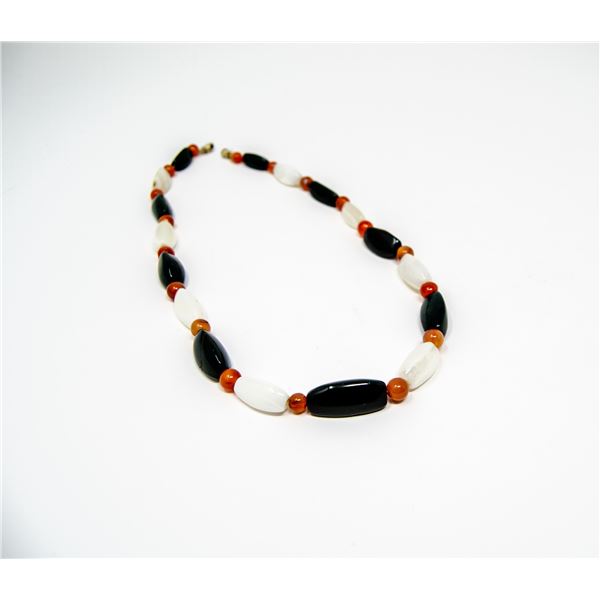 20" BEADED STONE NECKLACE