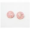 Image 1 : 1950S PINK PLASTIC EARRINGS