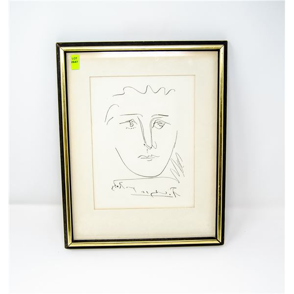 1955 PABLO PICASSO POUR ROBIE ETCHING SIGNED IN