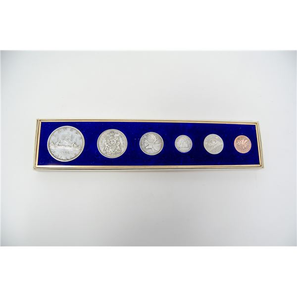 1966 CANADIAN SILVER PROOF COIN SET WITH DOLLAR