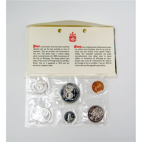 1974 WINNIPEG CENTENNIAL CANADIAN PROOF COIN SET