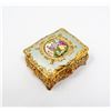Image 1 : ORNATE GOLD TONE RING SMALL KEEPSAKE BOX