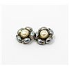 Image 1 : FAUX PEARL GREY AND WHITE CLIP EARRINGS