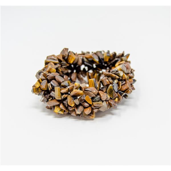TIGER EYE MULTI STONE FLEX BRACELET