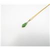 Image 1 : 18" GOLD FILLED NECKLACE WITH JADE PENDANT