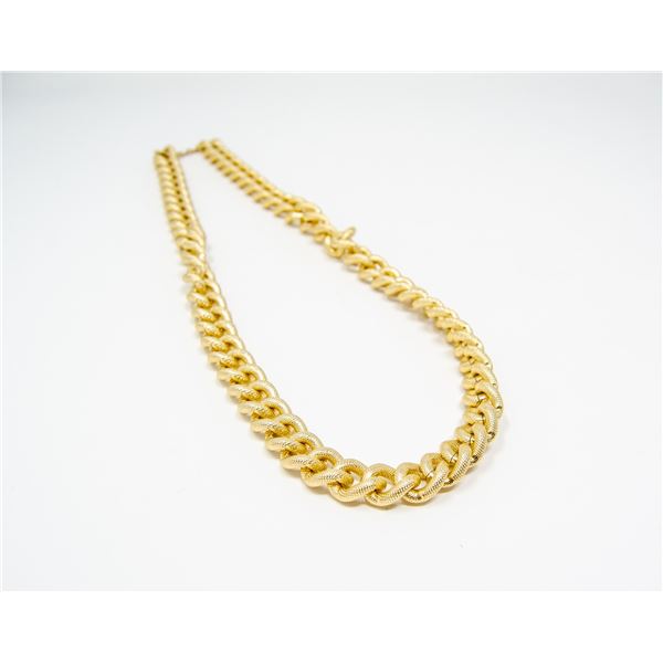 GOLD TONE COSTUME JEWELLERY CHAIN NECKLACE