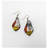 Image 1 : ITALIAN GLASS DROP EARRINGS