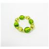 Image 1 : VINTAGE GREEN GLASS BRACELET
