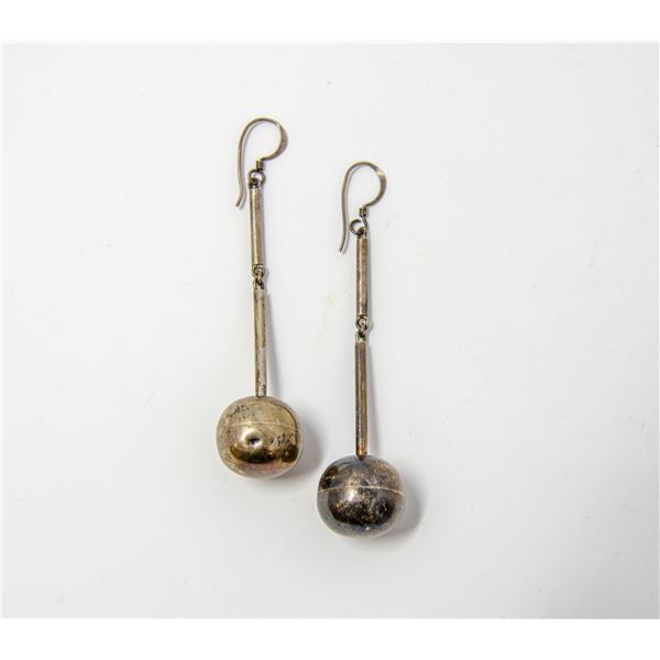 925 SILVER BALL DROP EARRINGS